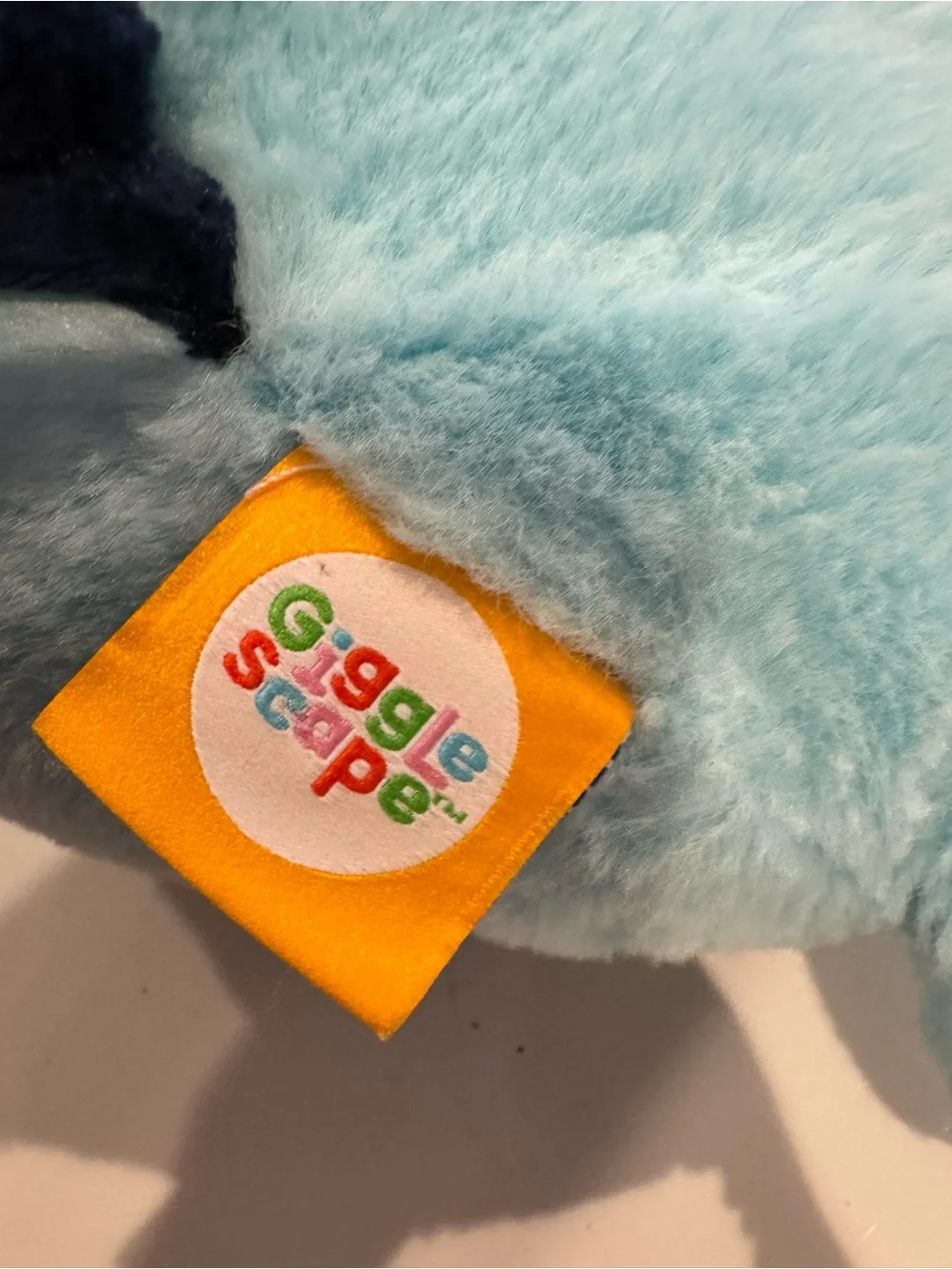 10” Gigglescape Plush Blue White Shark with Pocket Mouth - Target Giggle scape